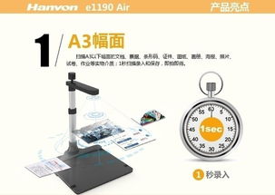 專(zhuān)業(yè)高拍儀推薦 漢王e1190 Air煙臺(tái)促銷(xiāo)，辦公提效新選擇